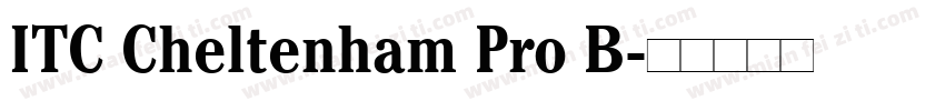 ITC Cheltenham Pro B字体转换